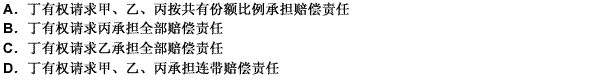 甲、乙、丙共同出资购买一处房屋，共有份额为5：3：2。三人约定房屋轮流居住。在乙居住期间，窗户玻璃掉