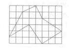 如右图，已知每个小正方形格的面积是1平方厘米．则不规则图形的面积是多少平方厘米？（)如右图，已知每个