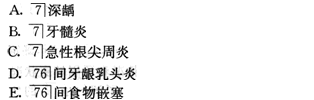 根据下列题干，回答 102～103 题： 女性，48岁， 缺失固定义齿修复2年，食物嵌塞逐渐加重，近