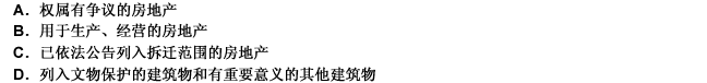 《城市房地产抵押管理办法》规定不得设定抵押权的房地产包括（）。 此题为多项选择题。请帮忙给出正确答案