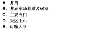 在井巷施工中，井巷工程包括（）、采区巷道及回风巷道等全部工程。此题为多项选择题。请帮忙给出正确答案和