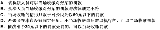 下列关于收缴罚款方式的表述中正确的是（）。 