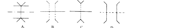 铁路涵管表示方法应为下列何种形式（如下图)？（）铁路涵管表示方法应为下列何种形式(如下图)？（） 请