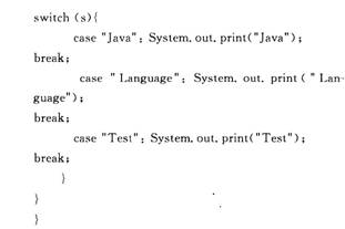 阅读下列代码 其运行结果是（）。A.JavaB.LanguageC.TestD.编译时阅读下列代码 
