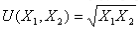 请回答下列有关效用函数的问题：  （1) 形如U的效用函数表示了何种偏好？而效用函数 V（X1，X2