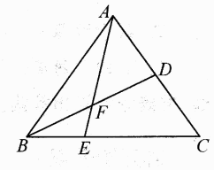如右图所示，在△ABC中，D为AC的中点，E在BC上，且BE：EC=1：2，AE与BD交于F。则△B