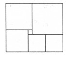 如右图，一个长方形被分成6个正方形，其中最小的正方形的边长是A'那么这个长方形的周长是（）。 A．如