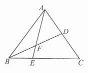 如右图所示，在△ABC中，D为AC的中点，E在BC上，且BE：EC=1：2 ，AE与BD交于F。则△
