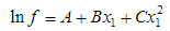 某二元混合物的逸度可以表达为。其中A，B，C为丁，p的函数，试确定（a)若两组分均以理想溶液为参考态