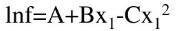 某二元混合物，其逸度表达式为，式中A，B，C均为T，p的函数，试确定的相应关系式（二组分均以Lewi