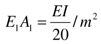 求下图所示组合结构的内力。设横梁截面抗拉和抗弯刚度分别为EA和EI，且EA=2EI／m2，  吊杆截