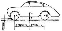 如图5－27（a)，汽车重P=15kN，车轮的直径为600mm，轮自重不计。问发动机应给予后轮多大的