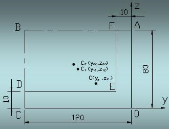 满跨承受均布载荷q的简支梁的跨度l=2m，q=5kN／m。此梁由木材与钢板组合而成，横截面尺寸（单位