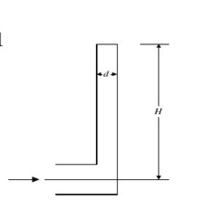 如图所示，烟囱直径d=1.2m，通过烟气流量Q=6.068m3／s，烟气密度ρ=0.7kg／m3，空