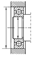 图1.6－5所示某闭式传动的减速器的部分装配图，它的传动轴上安装0级6209深沟球轴承（内径φ45m