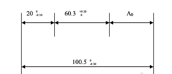 某尺寸链如图所示，封闭环尺寸A，应在19.7～20.3mm范围内，试校核各组成环公差、极限偏差的正确