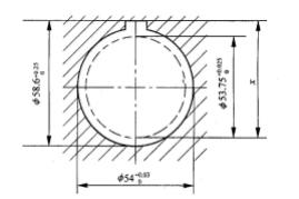 下图为在齿轮上加工内孔和键槽的有关尺寸，其加工顺序如下：  （1)拉内孔至D1=φ53.750＋0.