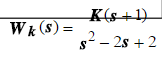 单位负反馈系统的开环传递函数为    求使闭环系统稳定的K值范围。单位负反馈系统的开环传递函数为  