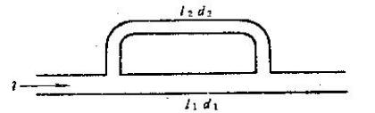 试求如图1－43所示两并联管路中的流量各为多少？已知总流量q=25L／min，d1=50mm，d2=