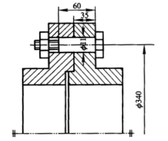 图为一凸缘联轴器，用6个M10的铰制孔用螺栓连接，结构尺寸如图所示。两半联轴器材料为HT200，其许