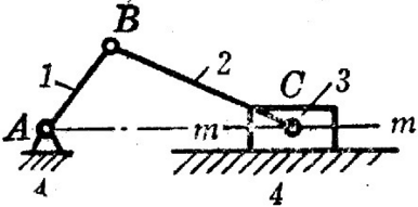 下图所示为对心曲柄滑块机构。        （1)作图表示当曲柄为主动件时，出现最大、最小传动角时机