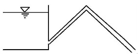 定性绘制研图3－1所示虹吸管的总水头线和测压管水头线，并标明符号。定性绘制研图3-1所示虹吸管的总水