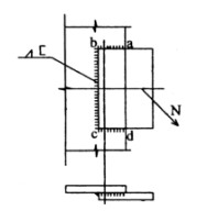 如图所示焊接连接中，最大焊缝应力发生在(   )。      A．a点    B．b点    C．c