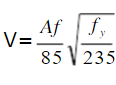 计算格构式压弯构件的缀件时，剪力应取(   )。    A．构件实际剪力设计值    B．由计算的剪