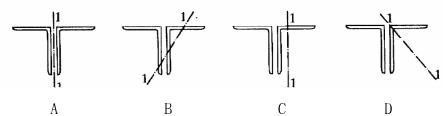 为了保证两个角钢组成的T形截面共同工作（如图所示)，在两个角钢肢背之间应设置垫板，压杆的垫板间距应不