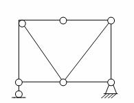 如图所示体系为（）。A.有多余约束的几何不变体系B.无多余约束的几何不变体系如图所示体系为（）。A.