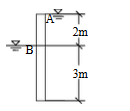 某基坑围护剖面如题图所示，从图中可以得到AB两点间的水力梯度为( )。  