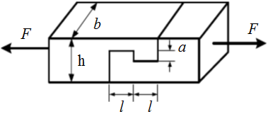 矩形截面木拉杆的榫接头如图所示，已知轴向拉力F=50kN，截面宽度b=250mm，木材的许用挤压应力