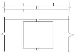 图所示两块钢板2－18×260采用双盖板拼接连接，构件钢材为Q345钢，f=295N／mm2，承受的
