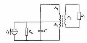 电路如图题2.12所示，AM接收机的中频回路的谐振频率为f0=455kHz，电感L13的空载品质因数