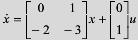 已知线性定常系统的状态方程为      求系统在u（t)=1（t)作用时状态方程的解。已知线性定常系