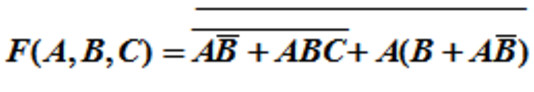 用代数法将下列各式化为最简与或式：