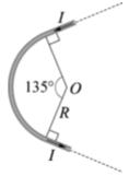 将通有电流I的导线弯成如习题2－3图所示的形状，求O点的磁感应强度B。将通有电流I的导线弯成如习题2