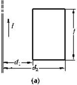 如习题2－11图所示，载流无限长直导线的电流为I，试求通过矩形面积CDEF的磁通量（CDEF与长直导
