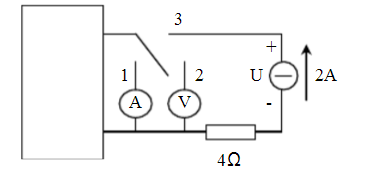 如图1.3.20所示电路，NA为线性有源二端网络，电压表、电流表均为理想的，已知当开关S置“1”位时