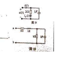 如图13.9.7所示电路。处于正弦稳态，已知ω=2rad／s。求a、b端的阻抗Zab。如图13.9.