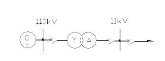 电压互感器接线图如图所示，降压变压器采用BCH－2型继电器构成纵差保护，已知变压器容量为20MVA，