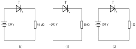 kp100型号为KP100－3的晶闸管，维持电流IH=4mA，使用如图2－5所示的电路是否合理？为什