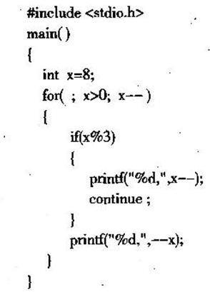 有以下程序 程序的运行结果是（)A.8,5,4，2，B.8，7，5，2C.9,7，6，4，D.7，有