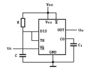 如图所示的由555定时器组成的电路是( )电路。 
