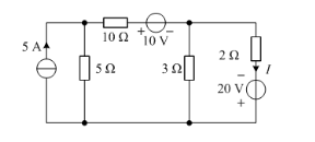 用戴维宁定理求图1.23所示电路中的电流I。      