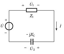 在图3.9所示电路中，已知U=220V，超前于90°，超前于30°，求U1和U2。在图3.9所示电路