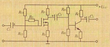 在图9.17所示两级阻容耦合放大电路中，RB1=20kΩ，RB2=10kΩ，RC=3kΩ，RE=1.