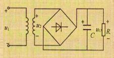 在图8.4所示的单相桥式整流电容滤波电路中，交流电源频率f=50Hz，U2=15V，RL=300Ω。