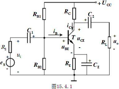 在图15.4.1（在教材中)的分压式偏置放大电路中，已知UCC=24V，RC=3.3kΩ，．RE=1