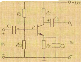在图9.7所示共射放大电路中，UCC=12V，硅晶体管的β=50，IC=1mA，UCE=6V，试确定